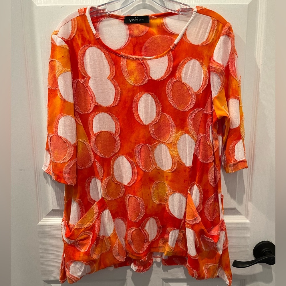 Fashionable Orange Tunic by Yushi